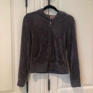 Grey Juicy Couture Zip-Up Hoodie